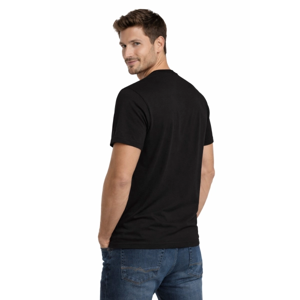 Męska koszulka T-shirt 100% miękka bawełna czarna roz. 3XL